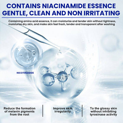 EELHOE Nicotinamide Facial Cleanser, Facial Cleansing, Hydrating, Spot Brightening, Skin Beautifying, Foam Facial Cleanser