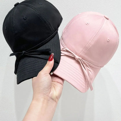 Bow Solid Color Baseball Cap