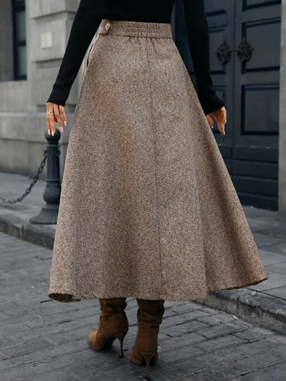 A-Line Midi Skirt