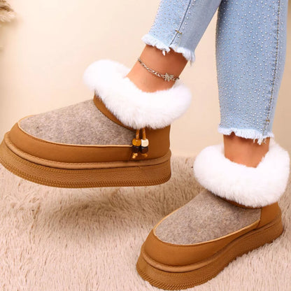 Round Toe Platform Boots