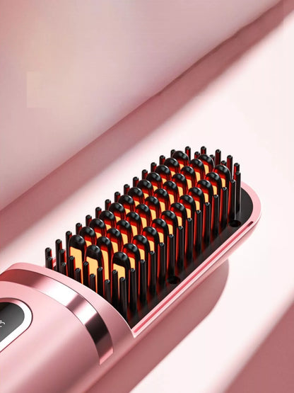 Portable Heated Hair Straightening Comb