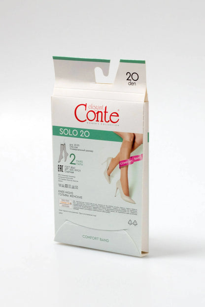 Knee Highs Conte Solo 20 Den (2 pairs)