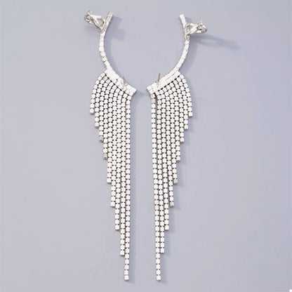 Rhinestone Fringe Earrings