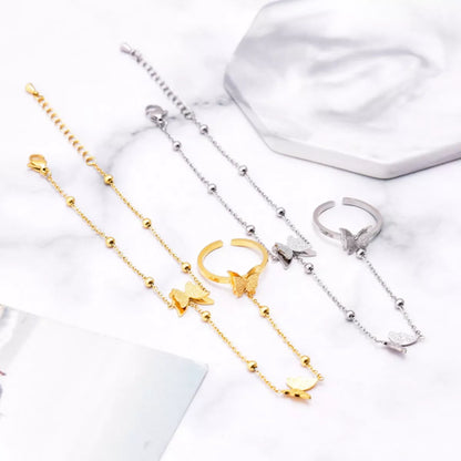 Butterfly Charm Finger Bracelet