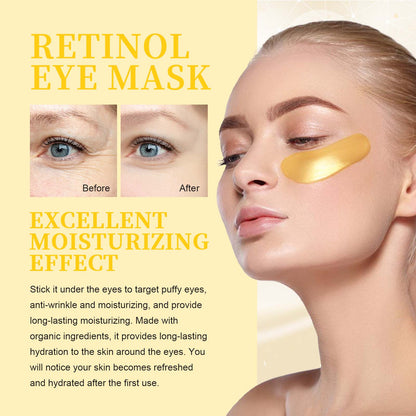 Hoygi Retinol Eye Mask, Collagen Moisturizing Repair Aloe Vera Moisturizing And Firming Eye Mask