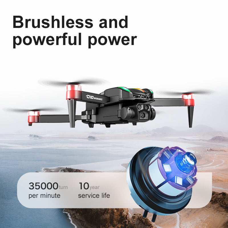 D10 Black Single Electric Drone
