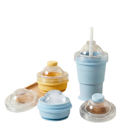 Ice Hockey Straw Cup Creative Sports Drink Bottle Reusable Novelty Tumbler with Straw for Kids and Fans