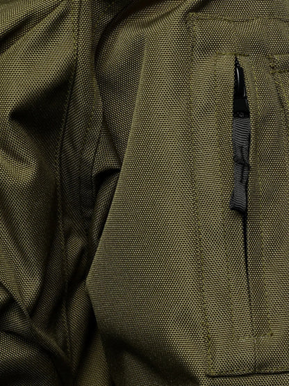 Men's Full Size Multi Buckle Water-Resistant Jacket Plus Size