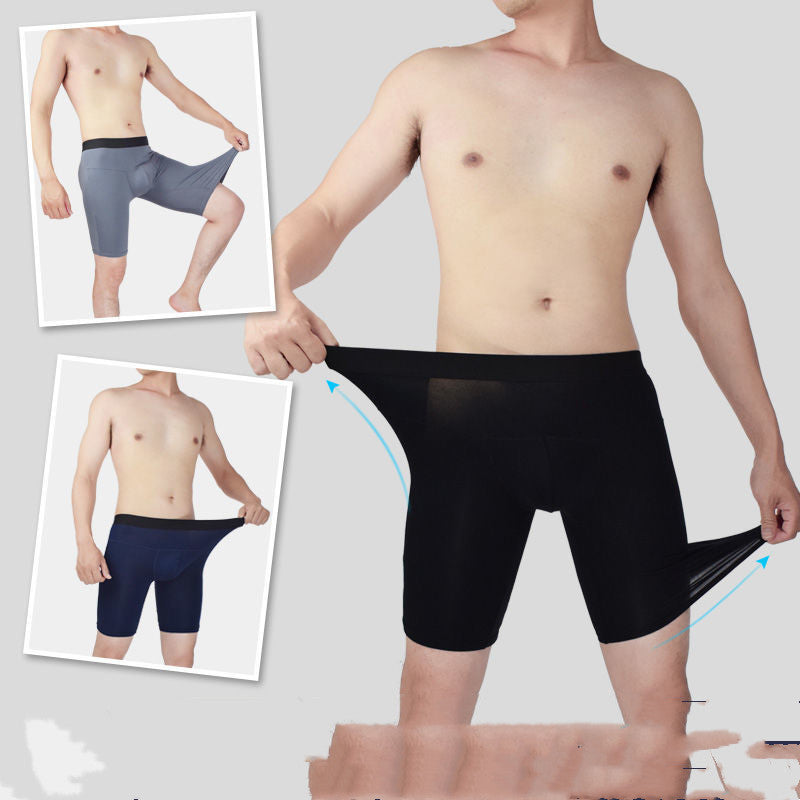 Breathable Anti-roll Hem Boxer Briefs
