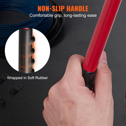 VEVOR Crimping Tool, AWG Copper And Aluminum Terminal Battery Lug Crimper, 6 Wire Sizes Crimping Die, With A Cutting Pliers, Gloves, 95pcs Copper Ring Connectors, And 100pcs Heat Shrink Tubes