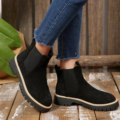 Round Toe Ankle Boots
