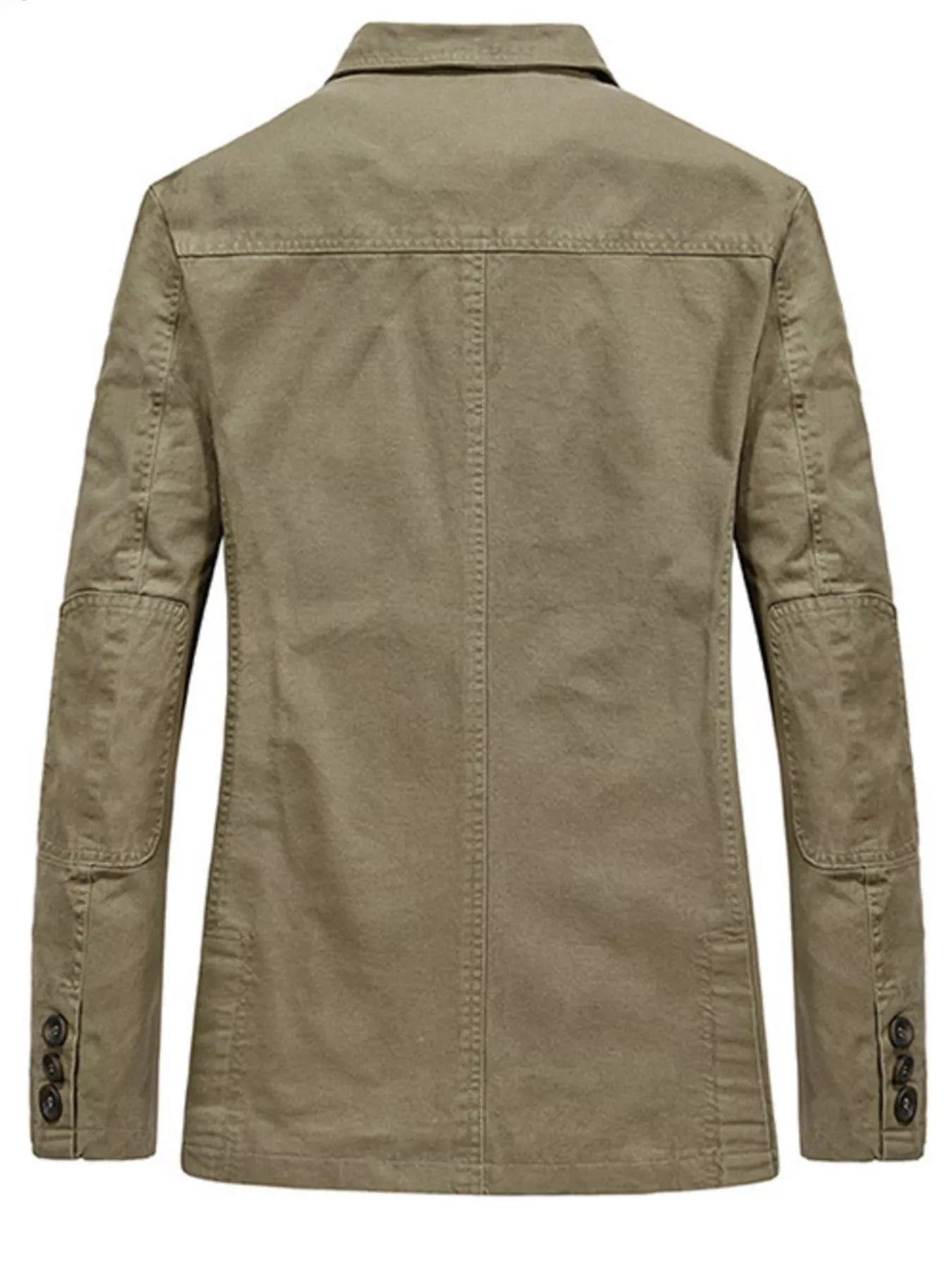 Men's Plus Size Lapel Collar Button Up Blazer