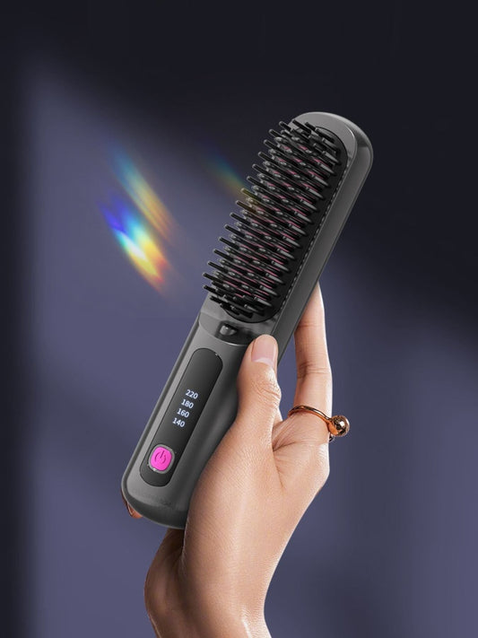 Portable Heated Hair Straightening Comb