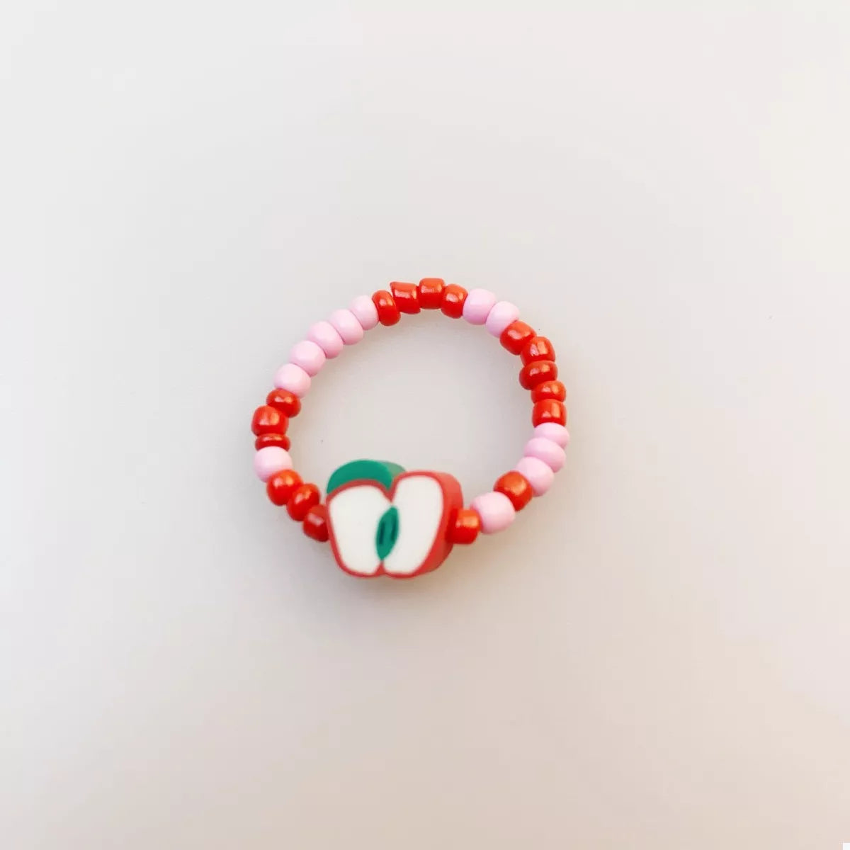 Colorful Fruit Charm Beaded Ring