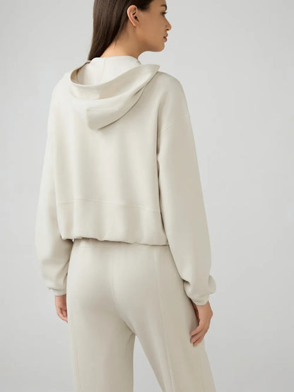 Millennia Zip Up Dropped Shouder Active Hooded