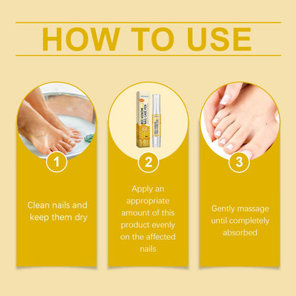 Ximonth Bee Venom Grey Nail Care Pen Brightening Nail Thickening Clean Moisturizing Anti-Barb Repair Nail Care