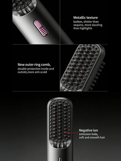 Hair Straightening Comb with LED Display