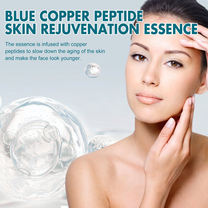 EELHOE Blue Copper Peptide Skin Rejuvenation Essence, Firming Skin Carry Bright Color Of Skin Refreshing Skin Facial Essence