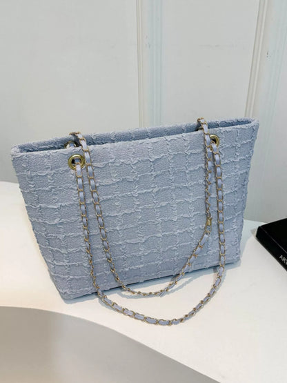Tweed Chain Shoulder Bag