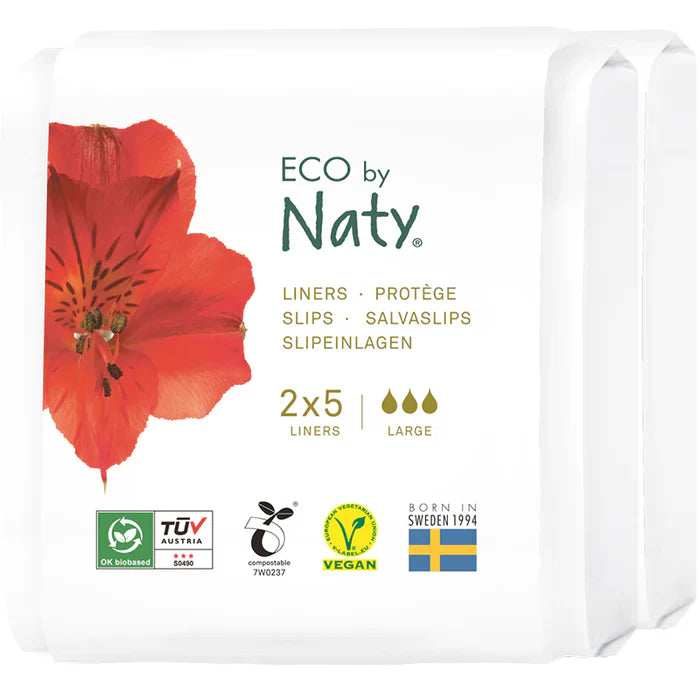 Eco By Naty Panty Liners Large, 30-Count