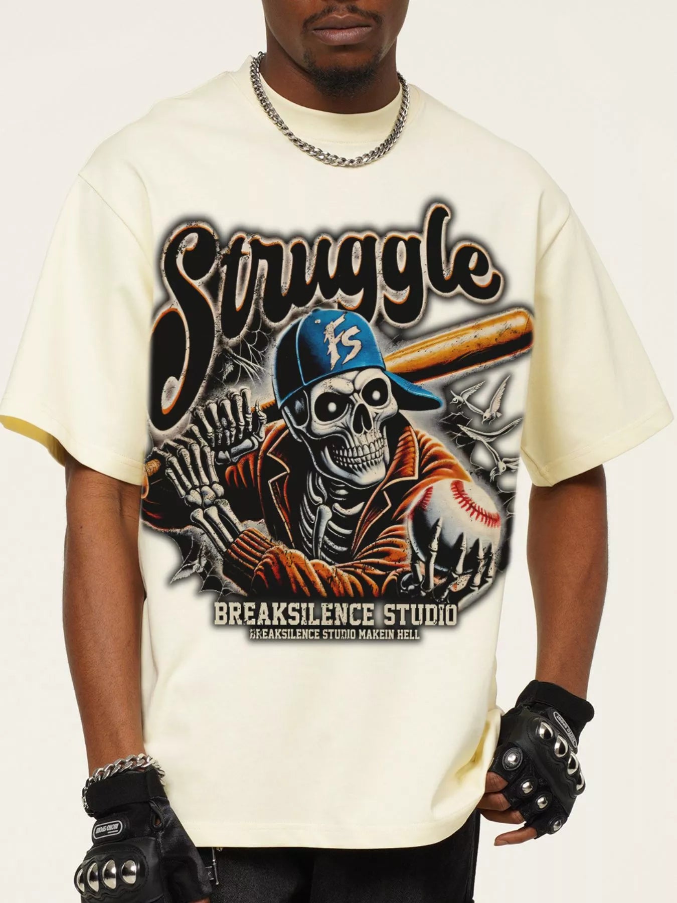 Men's Graphic Round Neck Short Sleeve T-Shirt
