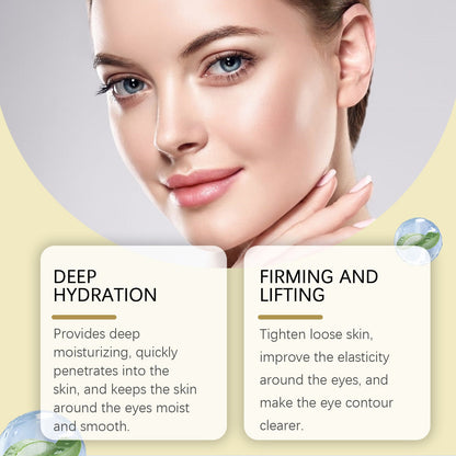 EELHOE Gold Firming Eye Mask, Reduces Fine Lines And Dark Circles Hydrates And Tightens The Skin Around The Eyes