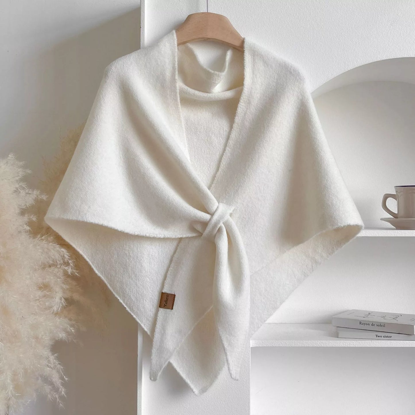 Knitted Solid Color Scarf Shawl