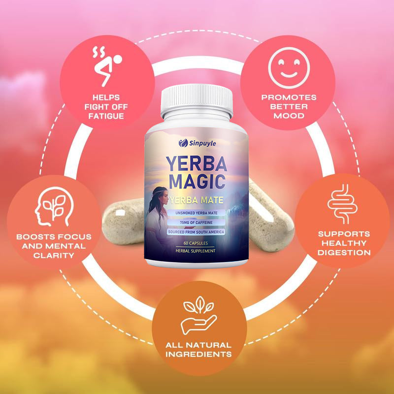 Yerba Magic Yerba Mate Pure Clean Energy 60 Capsules