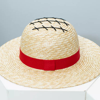 Classic Straw Sun Hat with Ribbon
