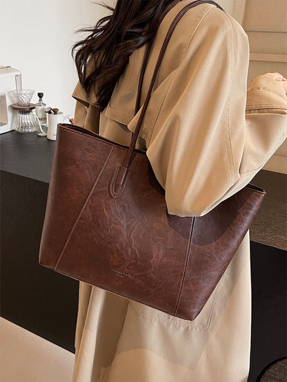 Classic Leather Tote Bag