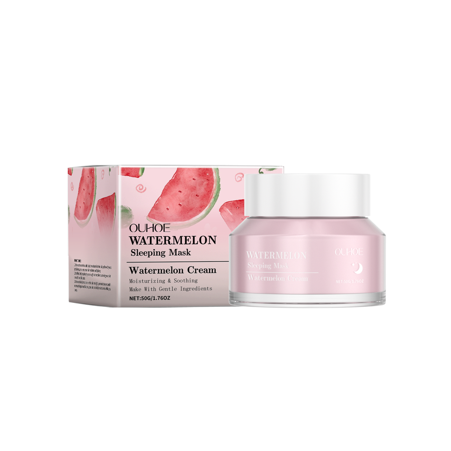OUHOE Watermelon Sleeping Mask, Hydrates, Moisturizes, Brightens And Deeply Cleanses Pores