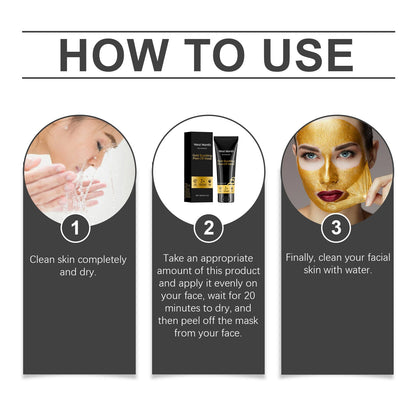 West Month Gold Peel Mask, 24k Gold Collagen Peel Mask Firming Moisturizing And Cleansing MaskWest Month Gold Peel Mask, 24k Gold Collagen Peel Mask Firming Moisturizing And Cleansing Mask