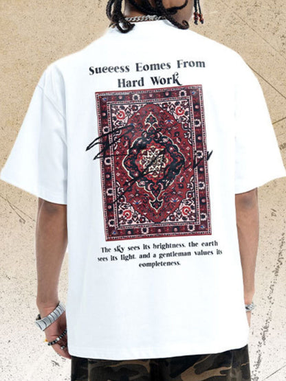 Men's Graphic Round Neck Oversized T-Shirt