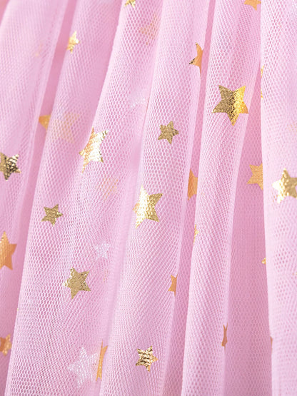 Children's Unicorn Princess Star Tulle Dress