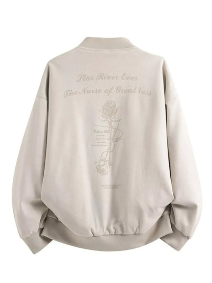 Men's Plus Size Zip Up Long Sleeve Jacket