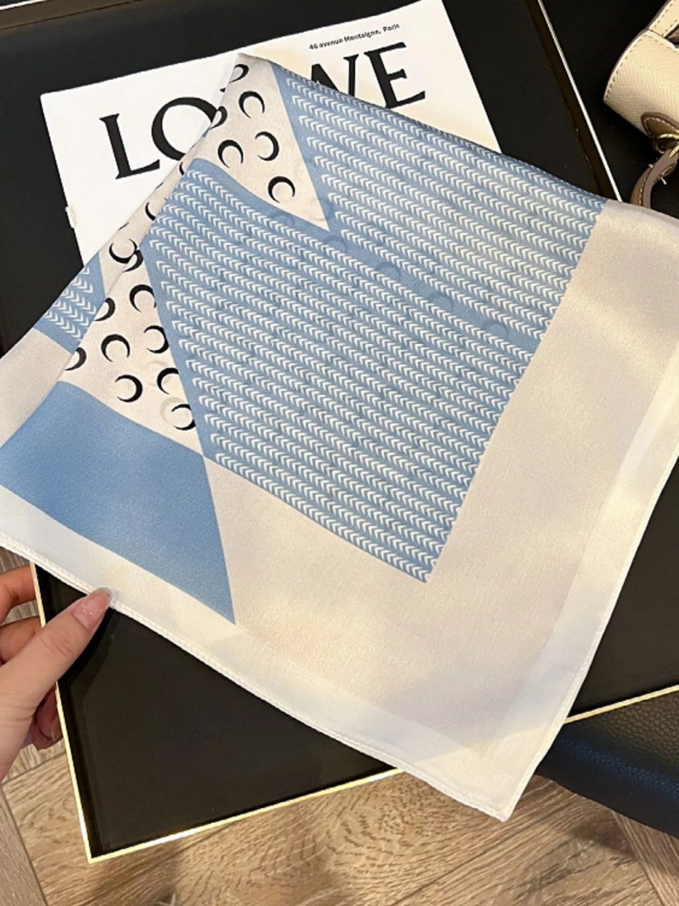 Printed Silk Square Scarf