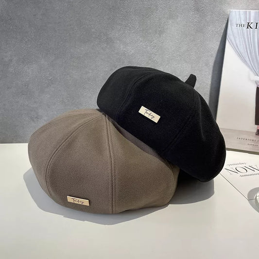 Classic Solid Color Beret Hat
