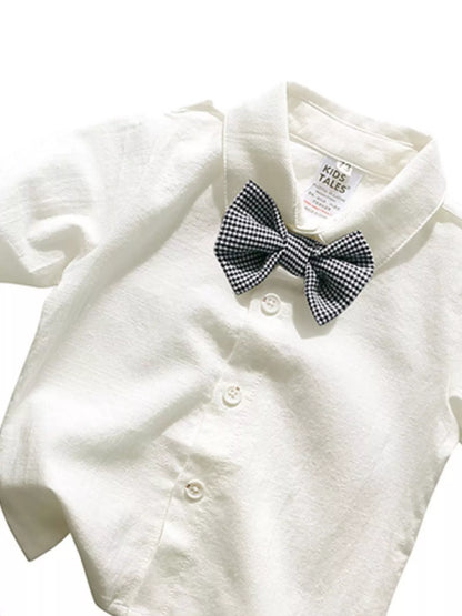 Children's Button Up Shirt and Overall Set
