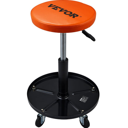 VEVOR Adjustable Mechanics Rolling Creeper Seat Stool Tool Tray For Shop Garage