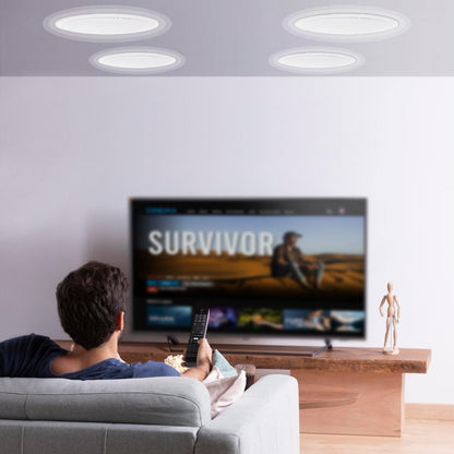 4 PCs 6.5'' Bluetooth In Ceiling Speakers, 150W, Flush Mount Ceiling & In-Wall Speaker System With 8ΩImpedance 89dB Sensitivity, For Home Kitchen Living Room Bedroom Or Covered Outdoor Porches