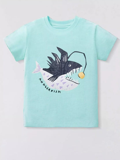 Children's Anglerfish Graphic Short Sleeve T-Shirt