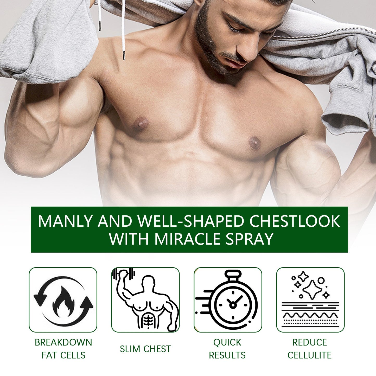 EELHOE Men's Chest Care Firming Chest Skin Anti-Sagging Men's Chest Care Patch