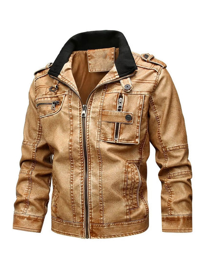 Men's Full Size Zip Up Long Sleeve Jacket Plus Size