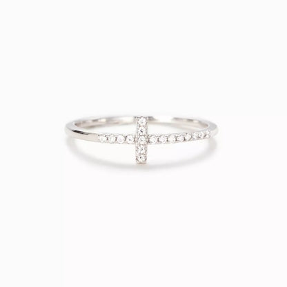 925 Sterling Silver Cross Ring