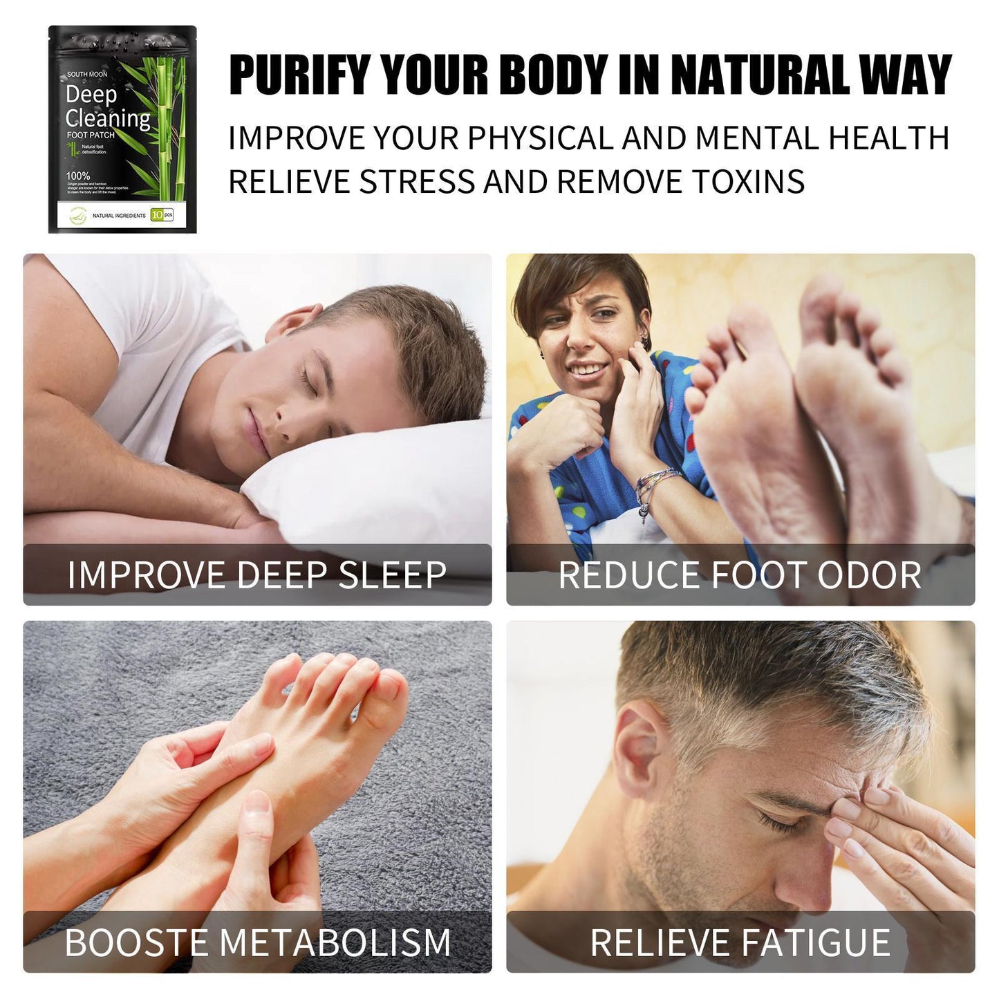 Nanyue Natural Herbal Sleep Aid To Relieve Physical And Mental Stress Foot Massage Foot Patch