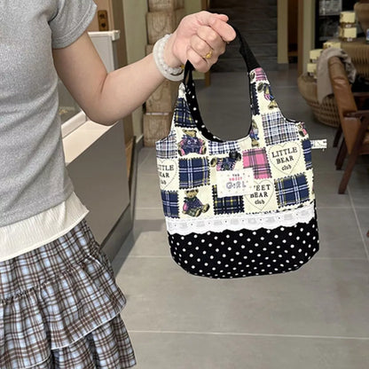 Printed Canvas Handbag