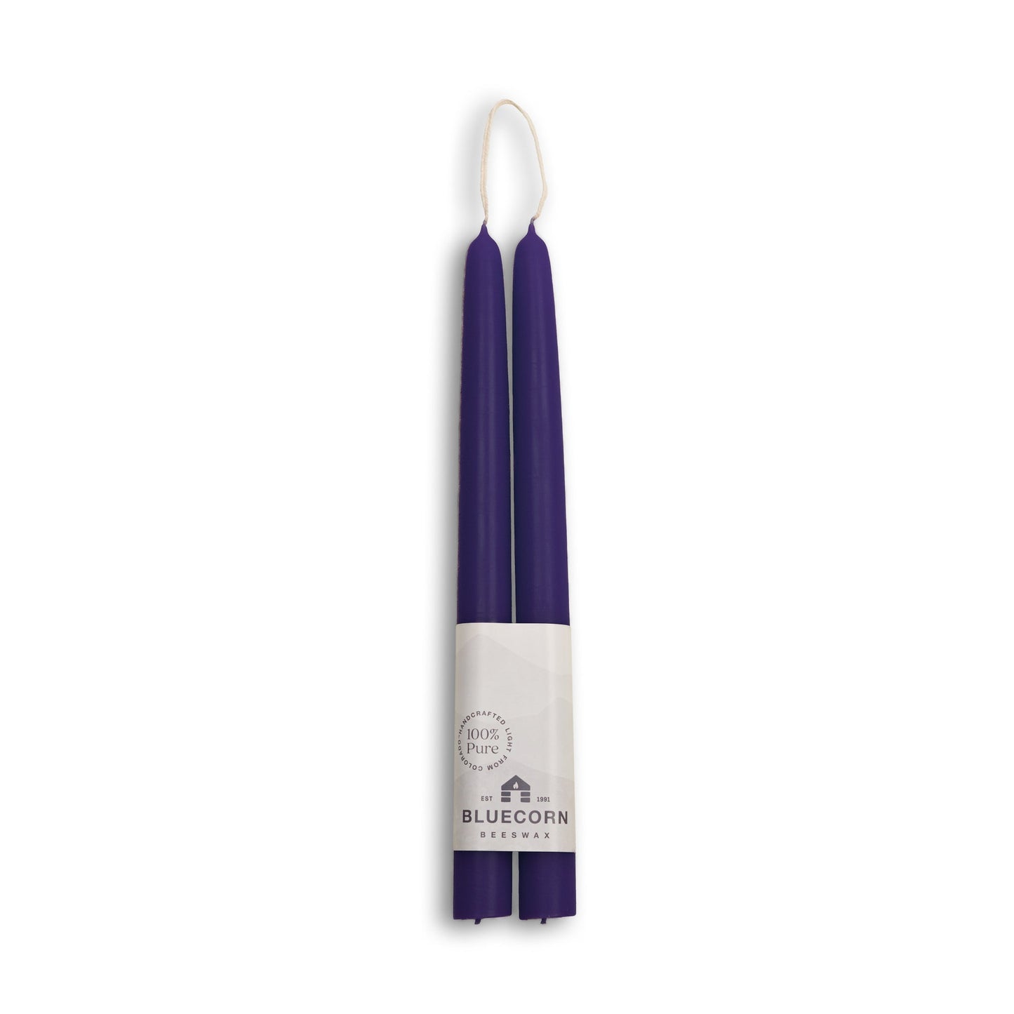 Beeswax Taper Candles - Hand-Dipped - 1 Pair