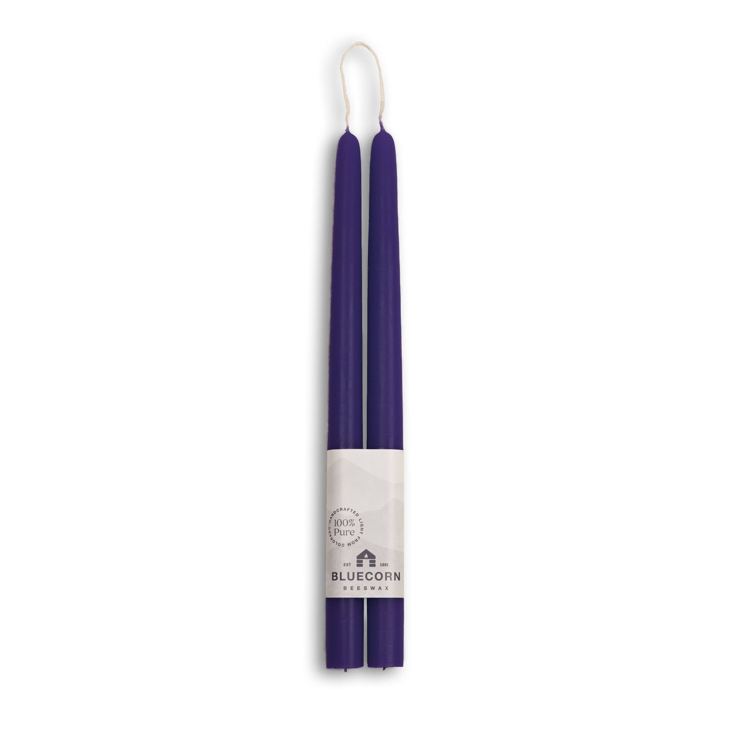 Beeswax Taper Candles - Hand-Dipped - 1 Pair