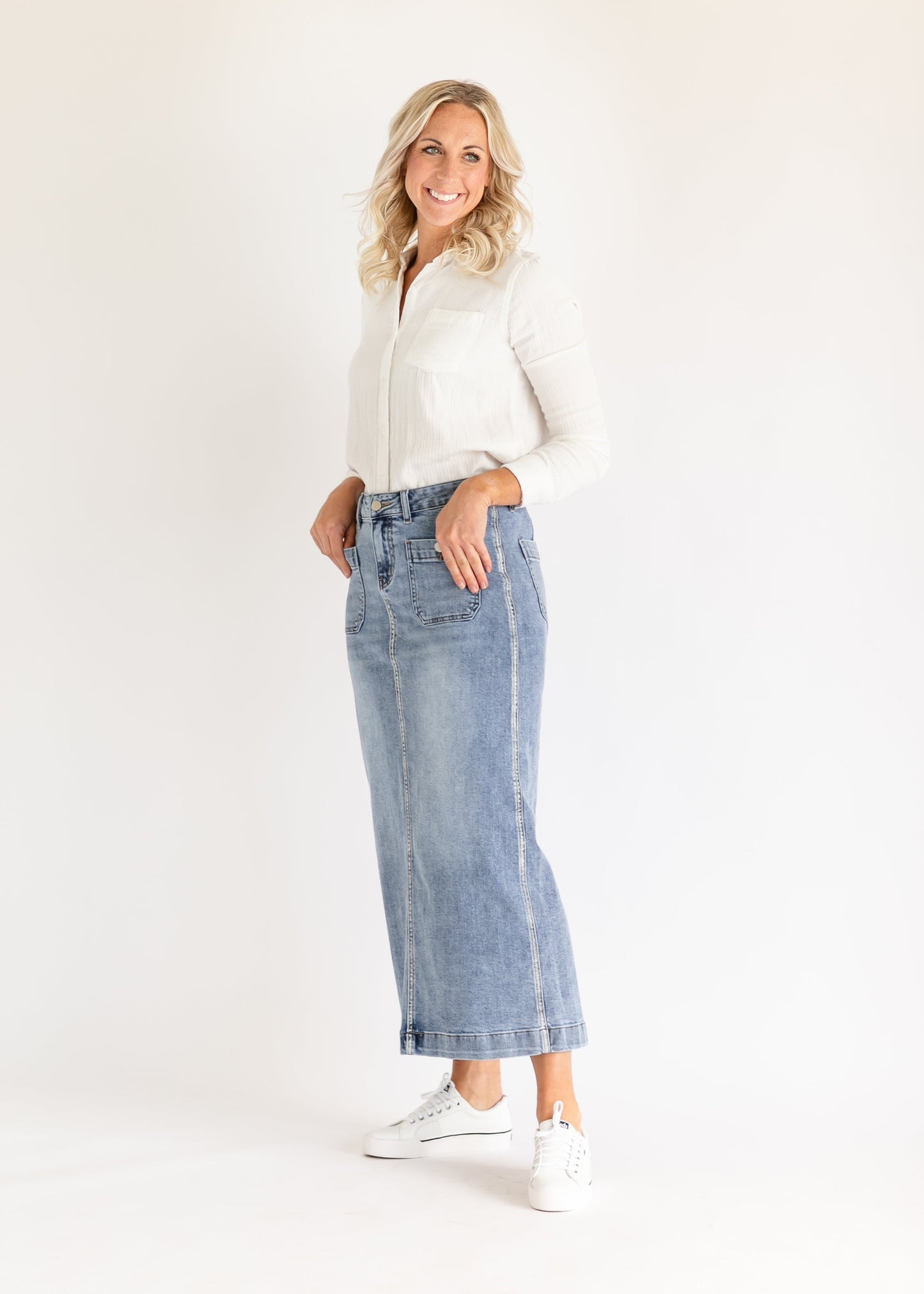 Elin Front Pocket Maxi Skirt - FINAL SALE