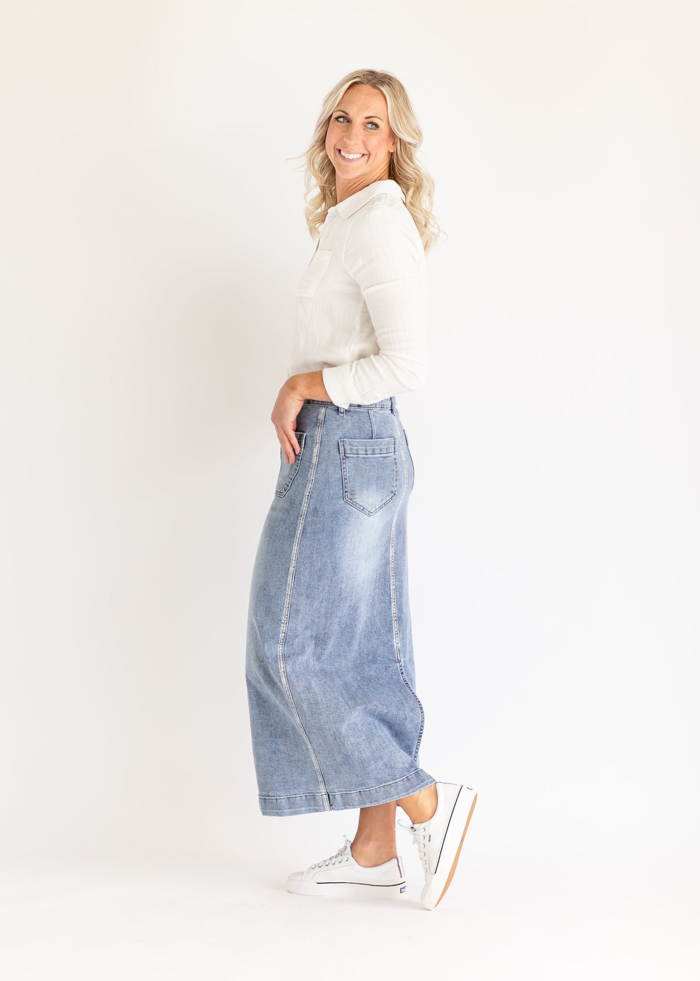 Elin Front Pocket Maxi Skirt - FINAL SALE